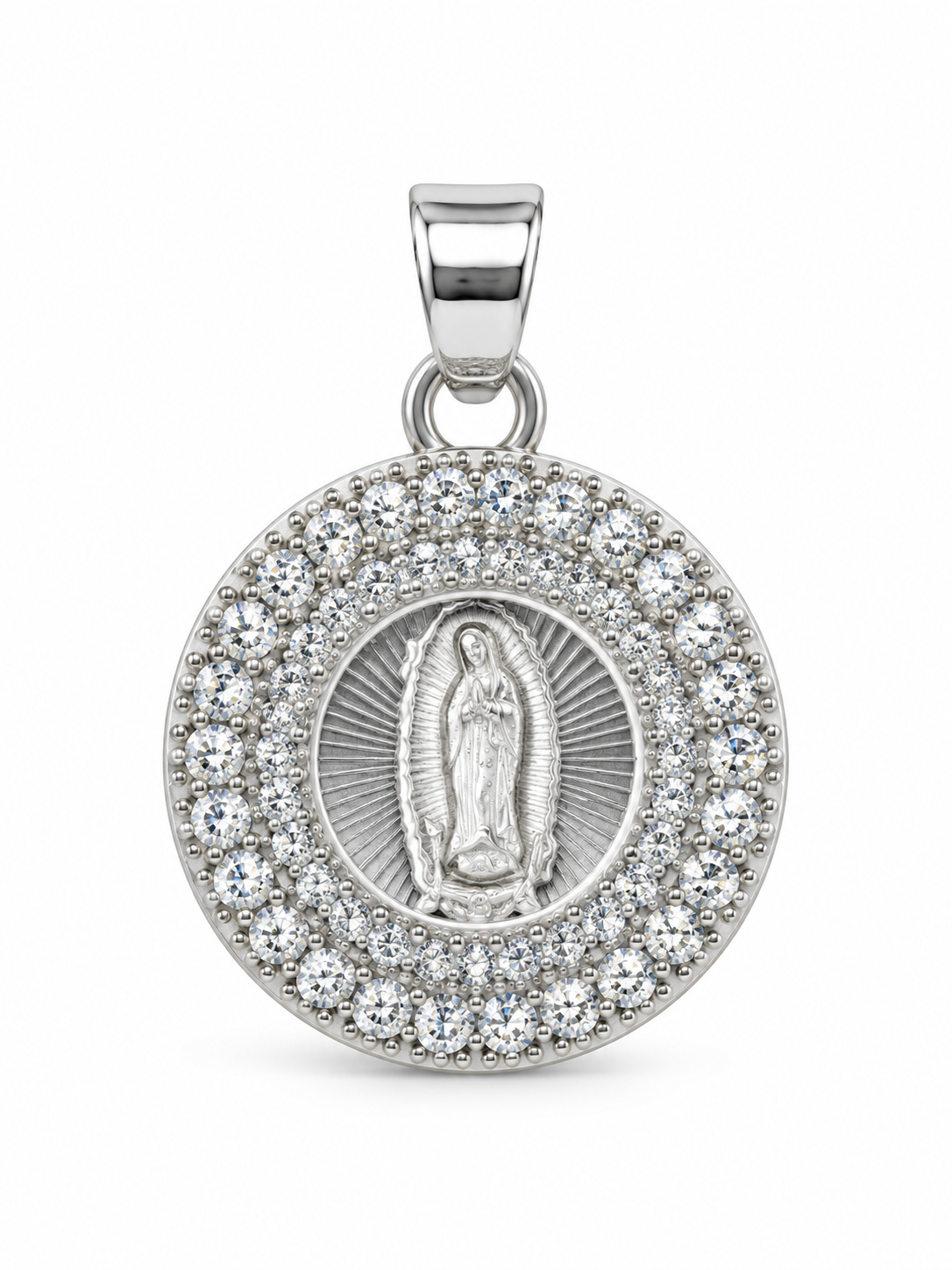 Dije Virgen de Guadalupe Doble Halo — fotografía principal de ALVORA
