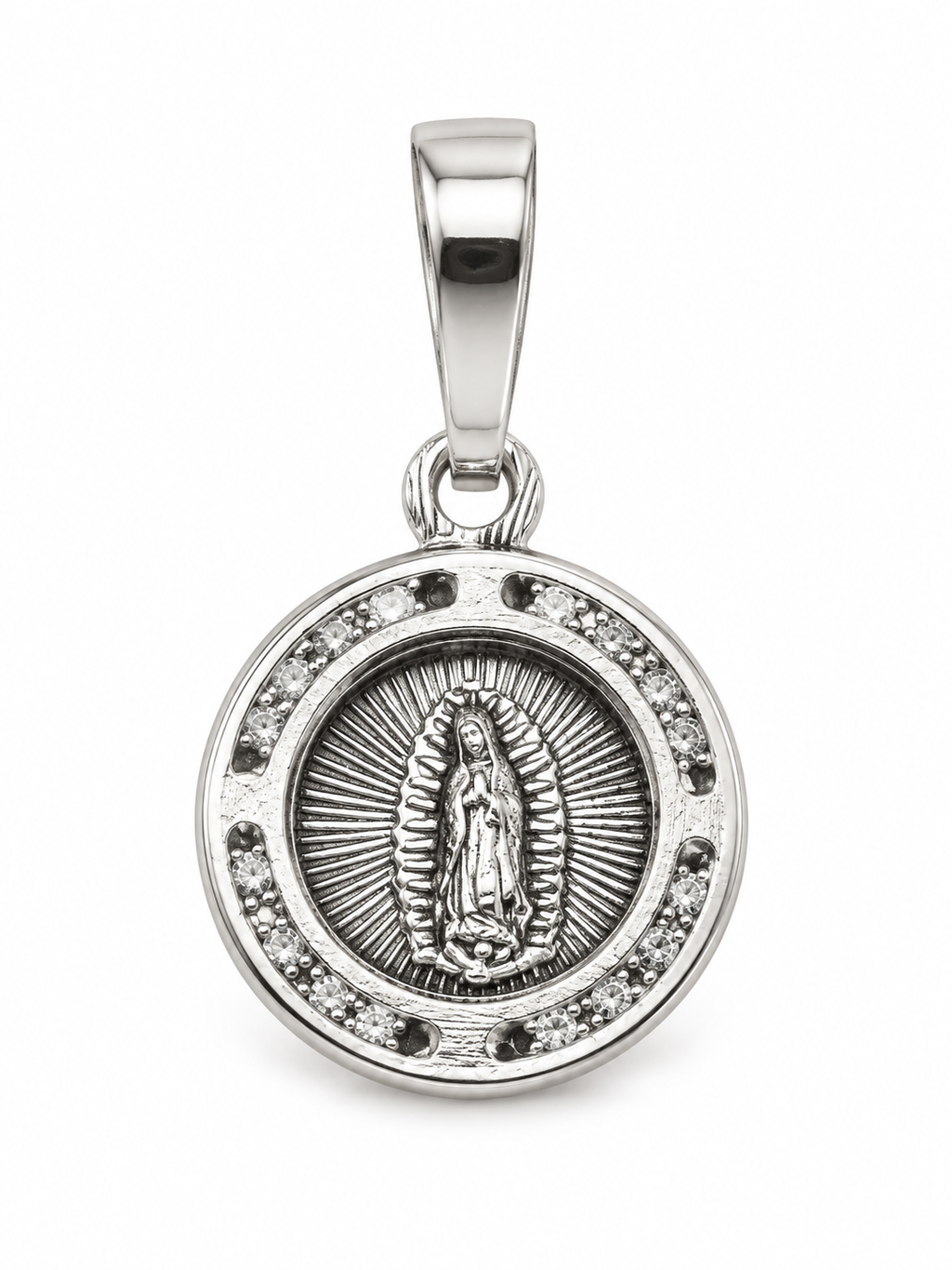 Dije Virgen de Guadalupe Aro de Destellos — fotografía principal de ALVORA