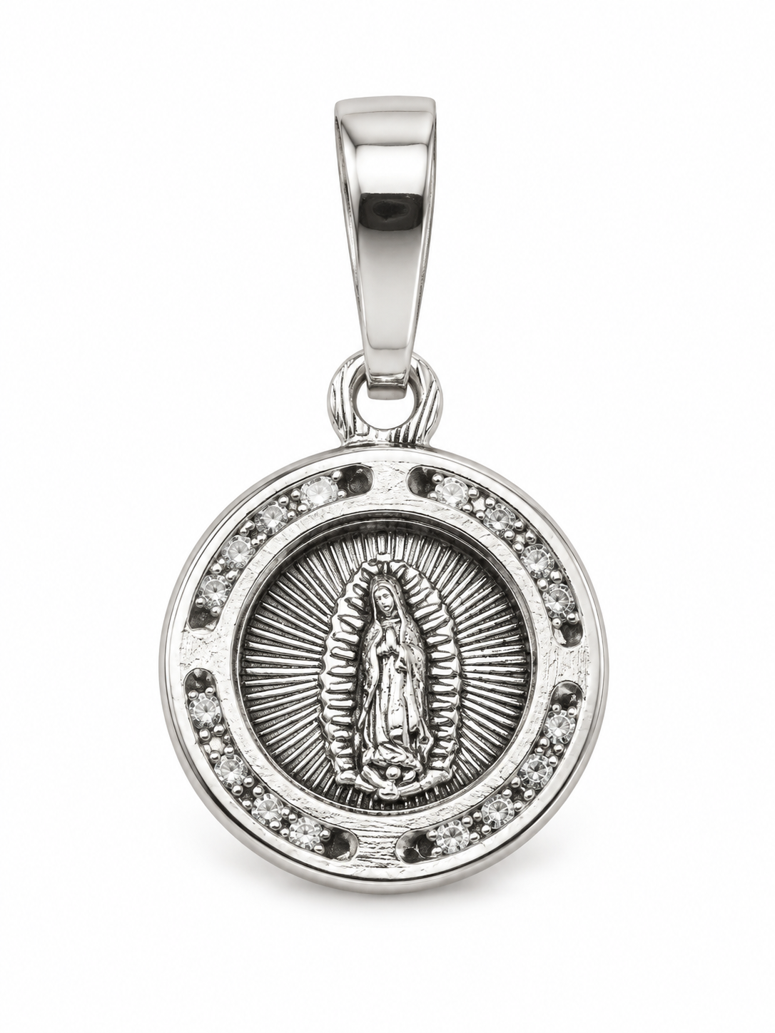 Dije Virgen de Guadalupe Aro de Destellos — fotografía principal de ALVORA