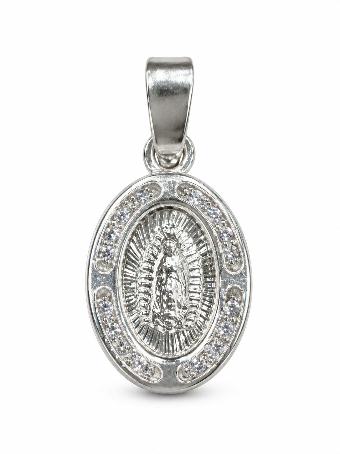 Dije Medalla Virgen de Guadalupe con Borde de Destellos — fotografía principal de ALVORA
