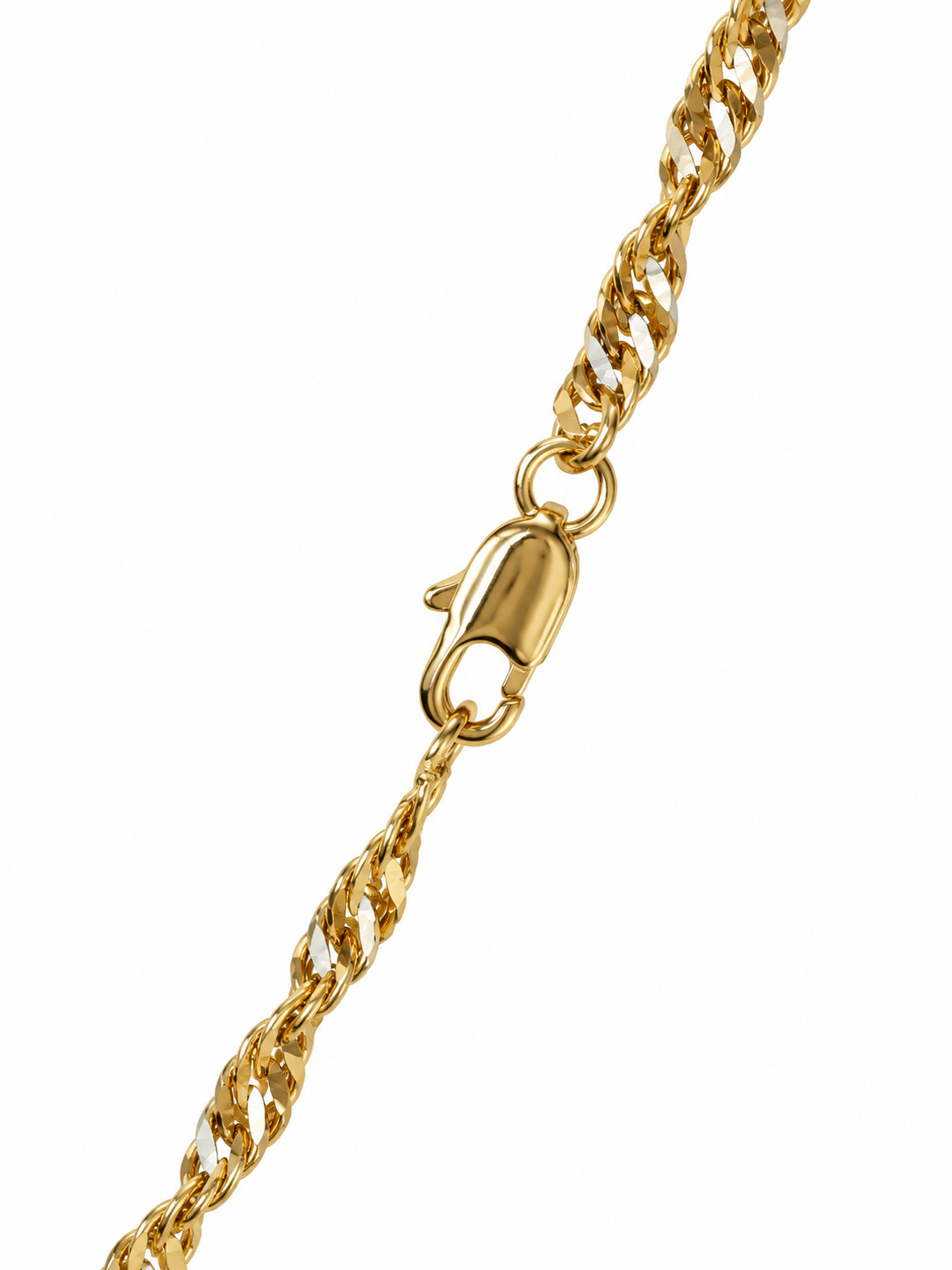Cadena Trenzada Dorada — broche