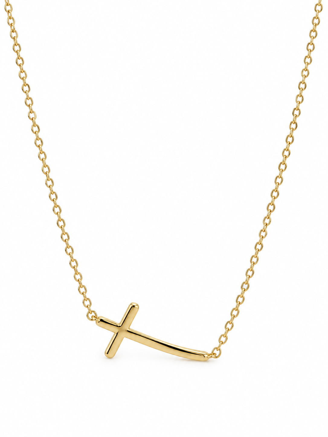 Collar Cruz — blanco