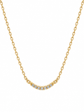 Collar Solitario de Zirconia — blanco