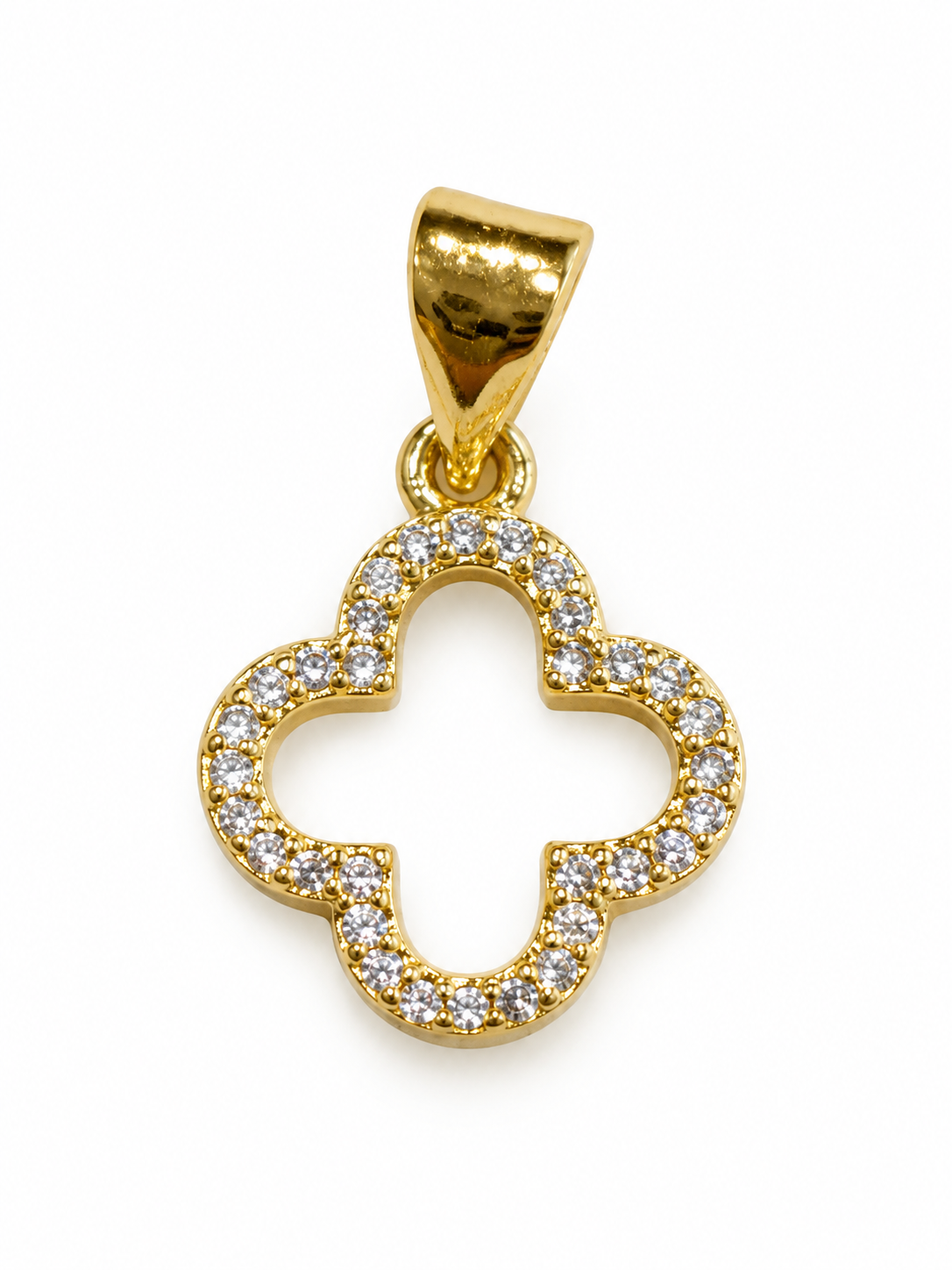 Dije Flor Calada con Zirconias — producto