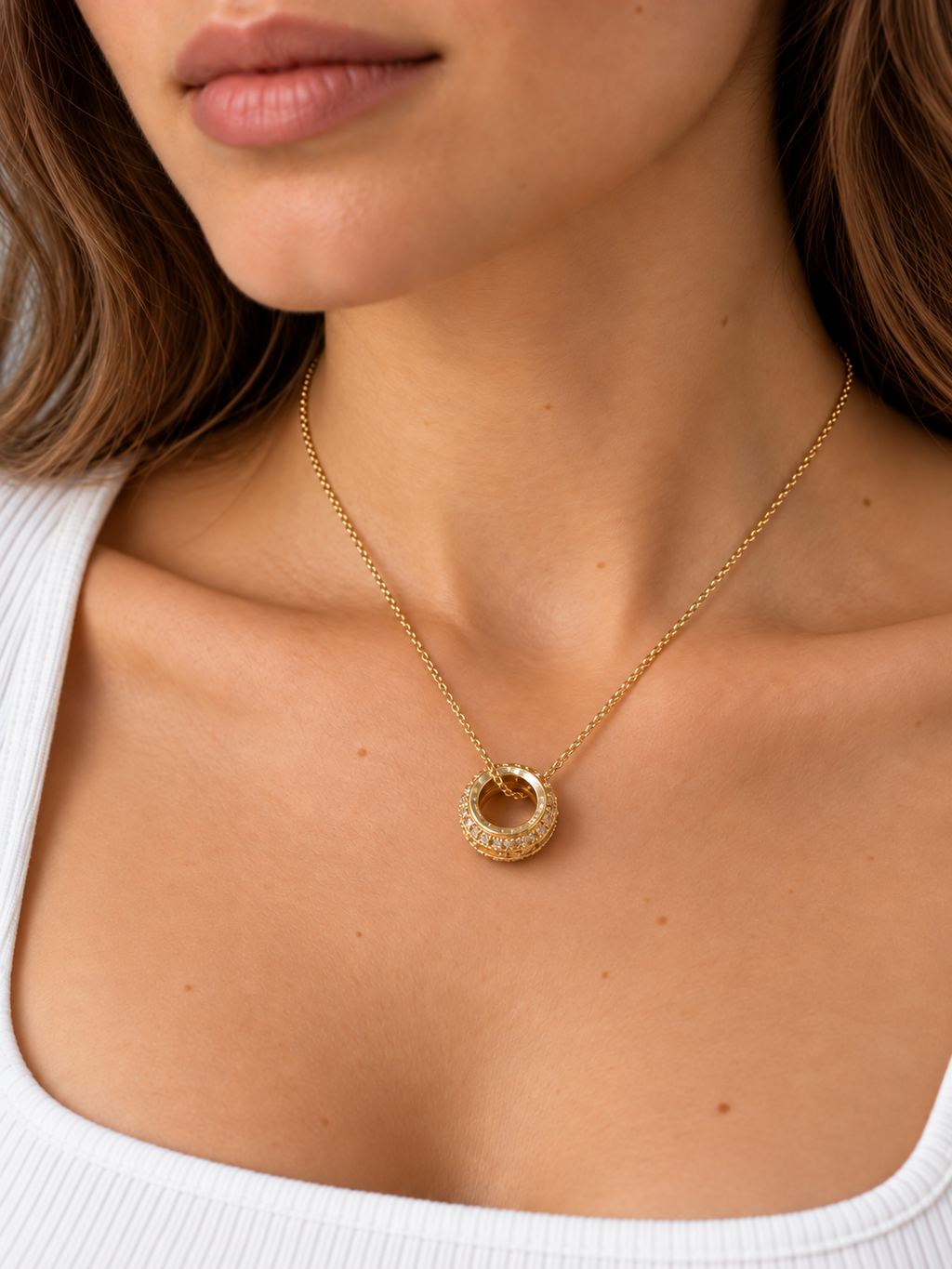 Dije Aro de Microzirconias — modelo