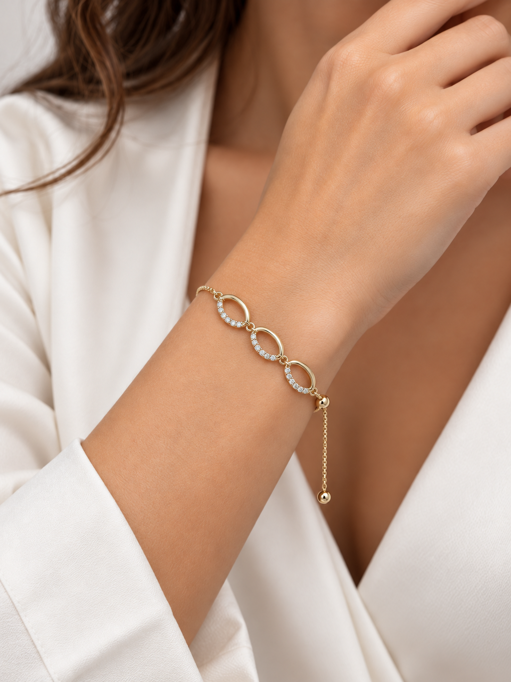 Pulsera Circonia Ajustable foto 1