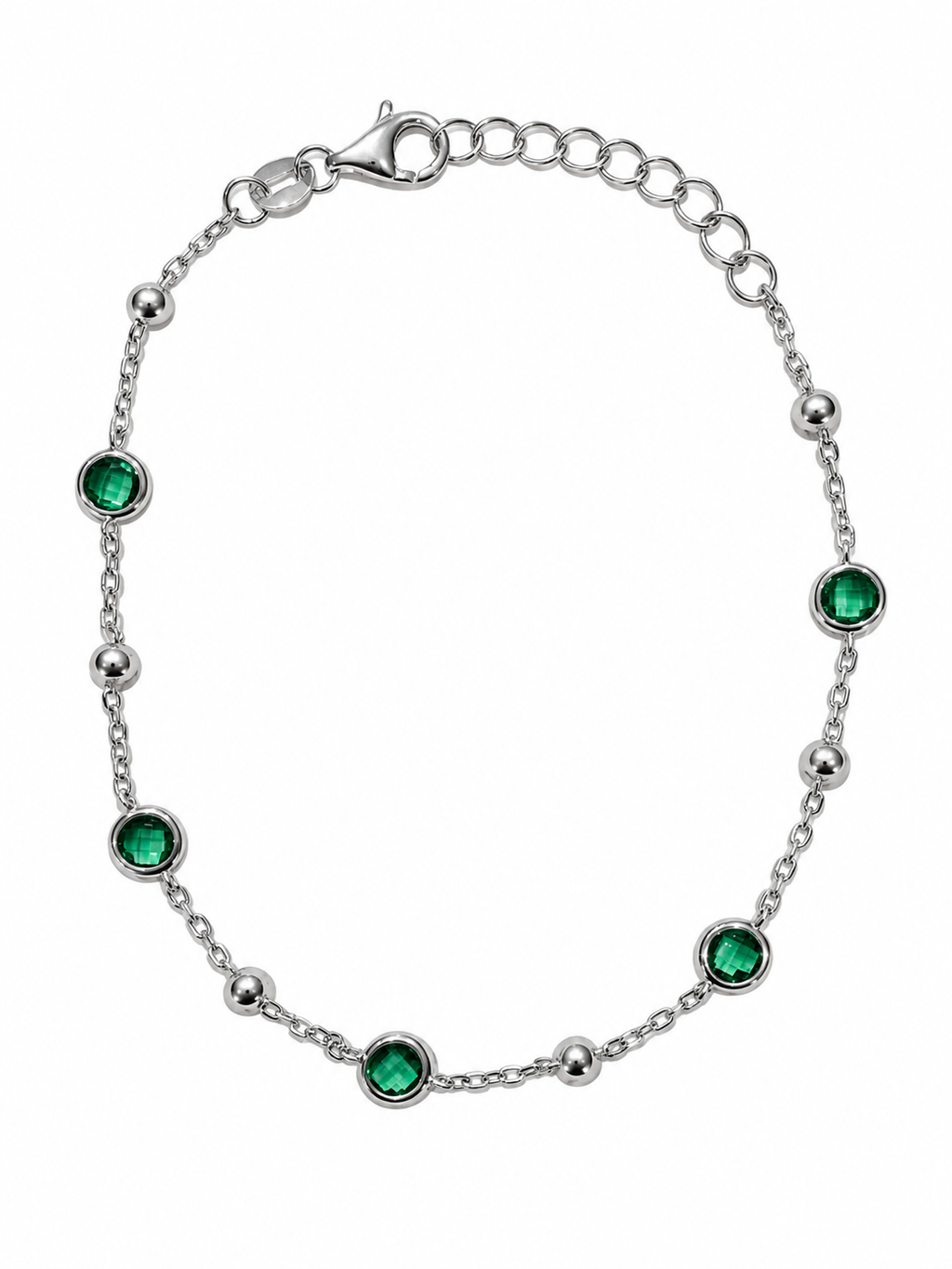 Pulsera de Piedras Verdes foto 1