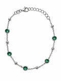 Pulsera de Piedras Verdes foto 1