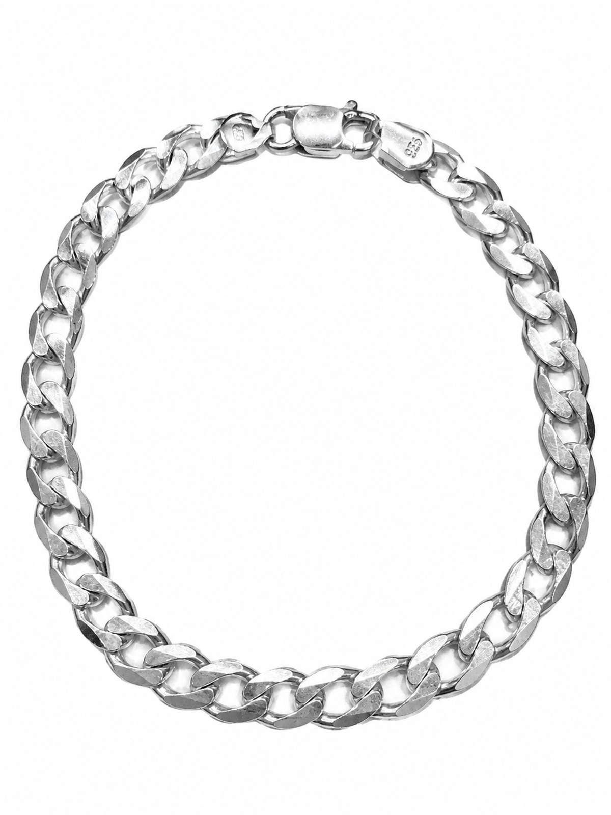 Pulsera Hombre de Plata 20.5 cm foto 2