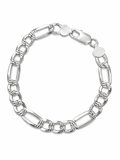 Pulsera Hombre de Plata 20 cm foto 2