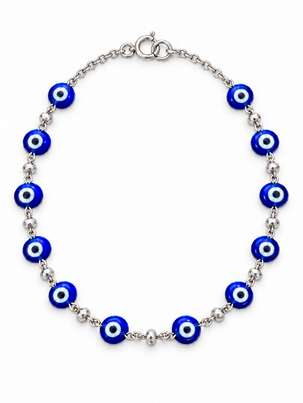 Tobillera Ojos Azules — fondo blanco